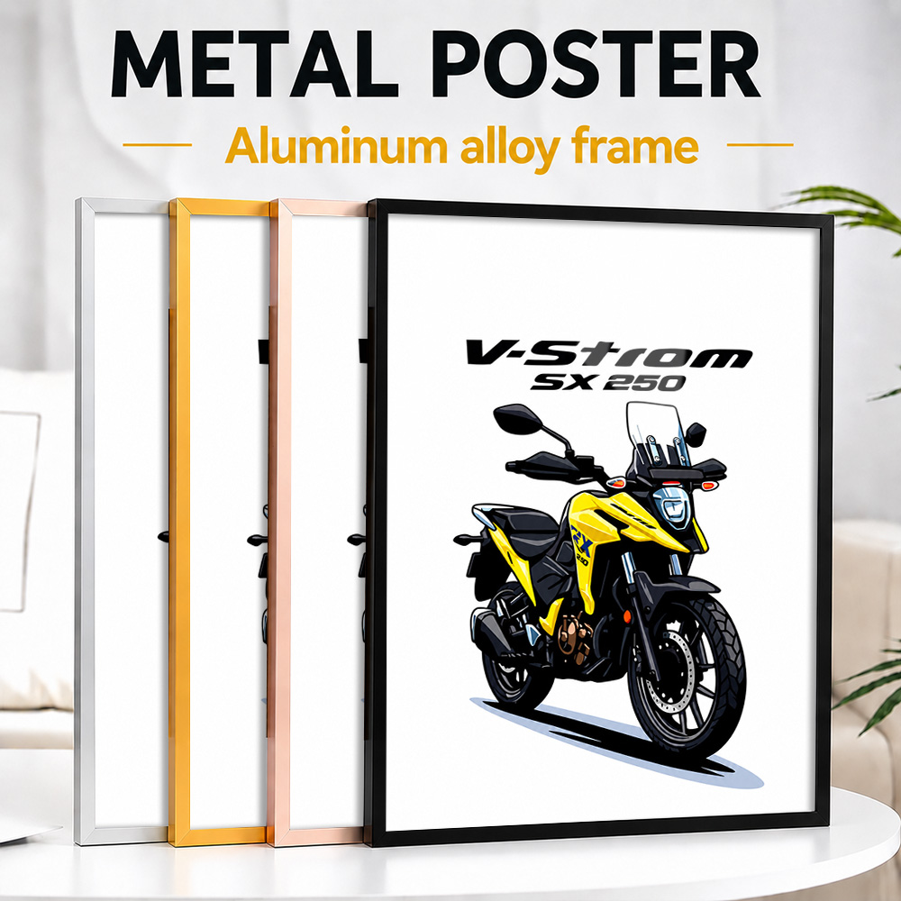 Riding Gear - Japanese V-Strom SX 250 Motorcycle Framed