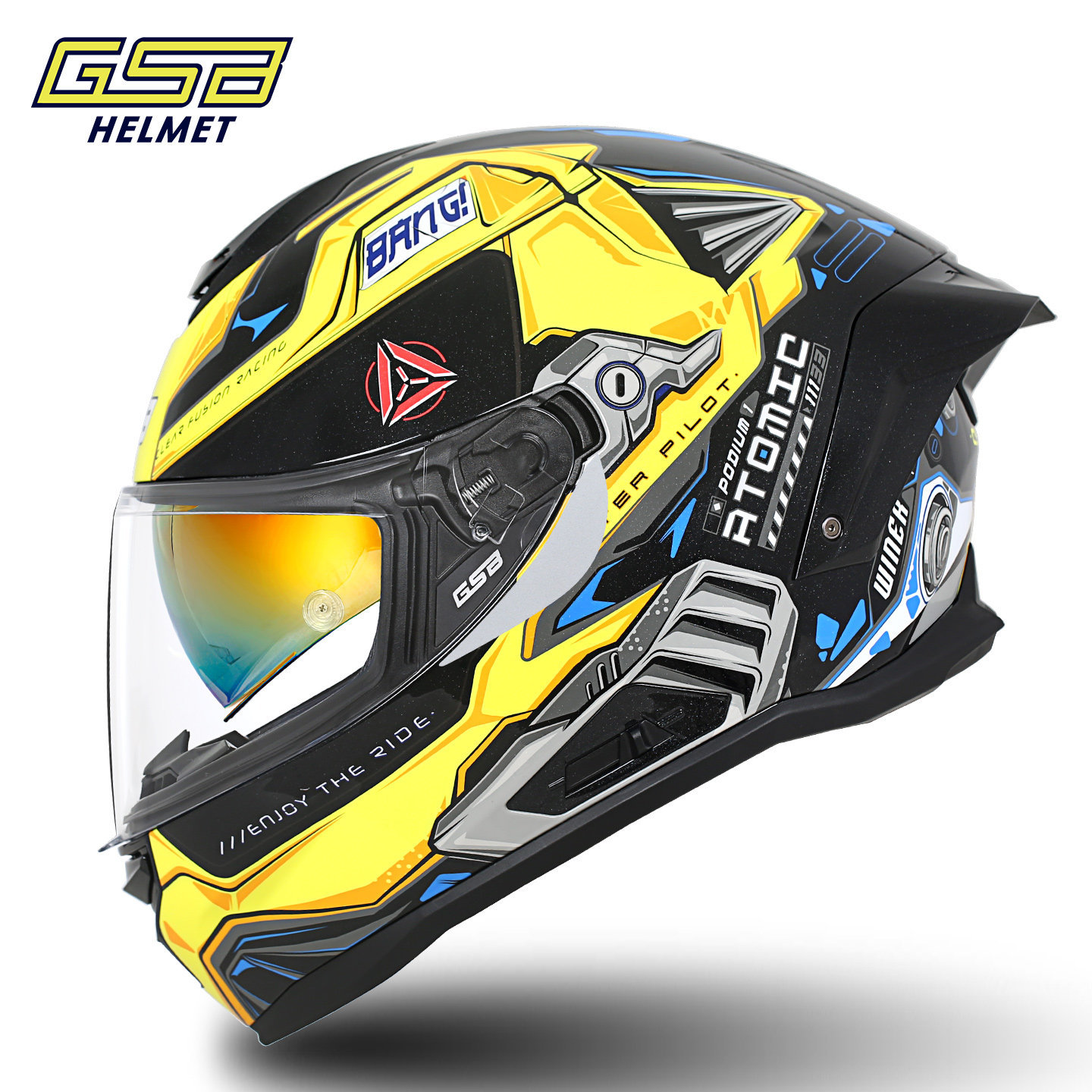 GSB T80 Full Face Motorcycle H - Dual Visor Motorcycle Racing Helmet 评论和价格