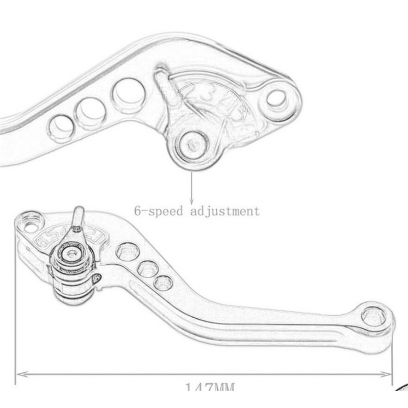 For GROM MSX 125 MSX125 2014-2 - Cnc Aluminum Adjustable Brake Clutch Levers 评论和价格