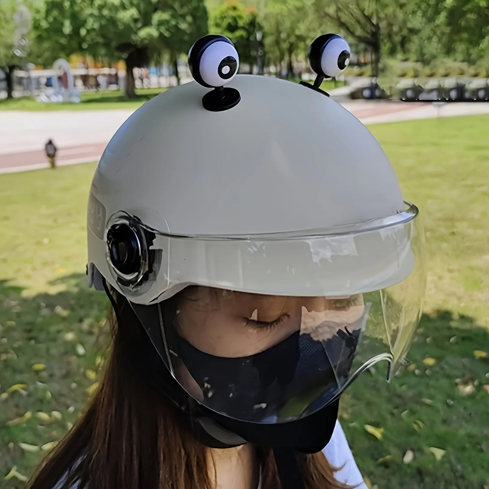 2Pcs Electric Bike Eye Decorat - Motorcycle Helmets 评论和价格